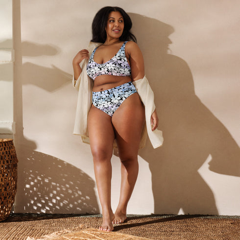 Bigender Pride Aloha High-Waisted Bikini